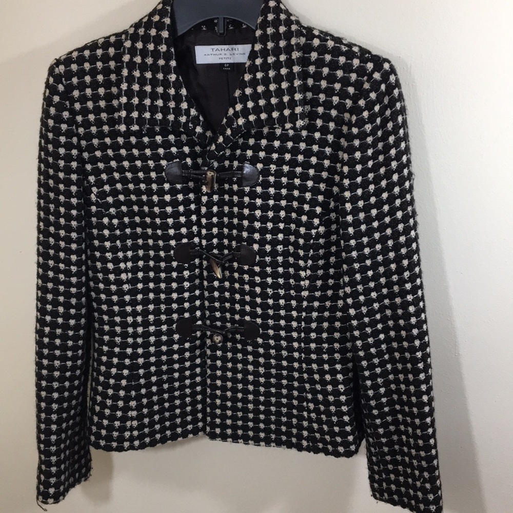 Tahari Wool Blend Blazer Sz 6P